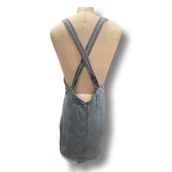 H&M Loves Coachella Wrapover Embroidered‎ Denim Dress - Picture 3 of 12